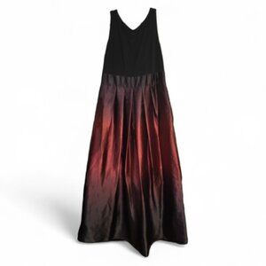 SL Fashions Ombre Satin Bow Sash Gown Womens Size 18 Prom Dress EUC